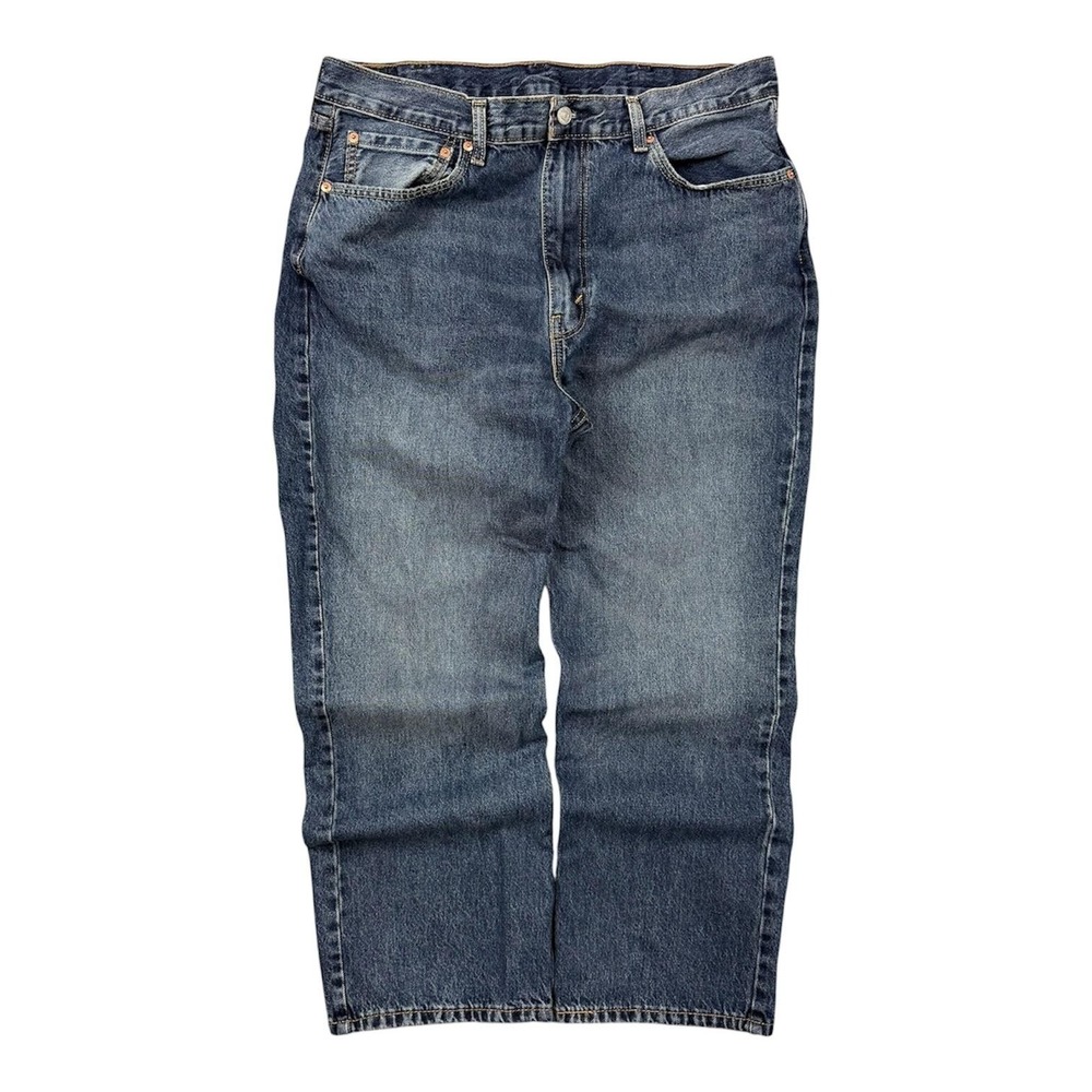 Levis 565 Jeans Mens 38x30 Baggy Loose Wide Leg Dark Blue Denim Skate Grunge
